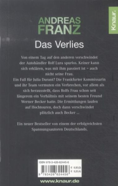 Produktbild: Das Verlies / Julia Durant Band 7