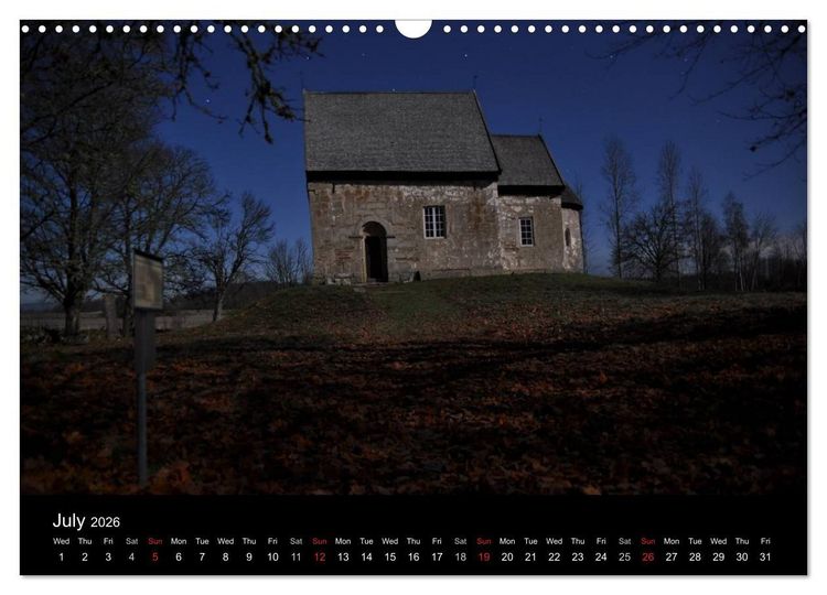 Produktbild: Monuments of Sweden 2026 (Wall Calendar 2026 DIN A3 landscape), CALVENDO 12 Month Wall Calendar