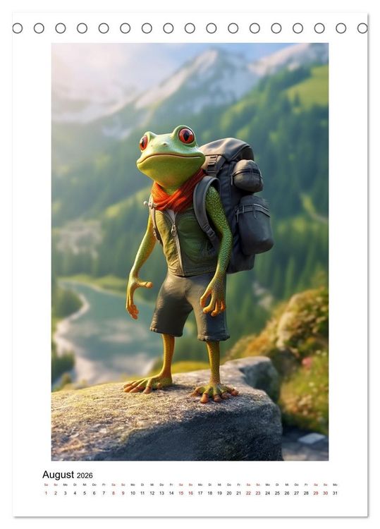 Produktbild: Hugo on Tour (Tischkalender 2026 DIN A5 hoch), CALVENDO Monatskalender
