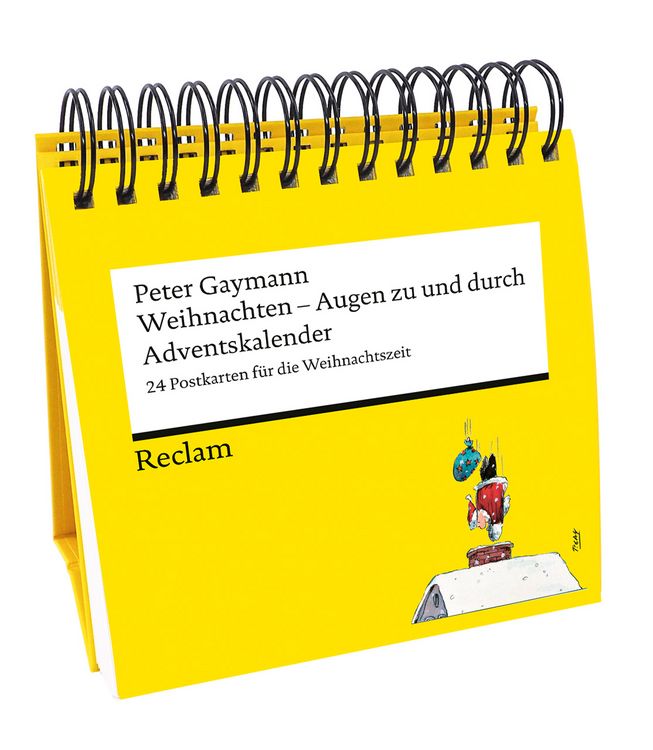 Produktbild: Weihnachten. Augen zu und durch. 24 Postkarten f&uuml;r die Weihnachtszeit (Advents-Postkartenaufsteller)