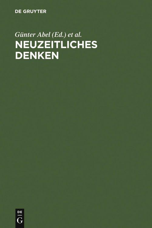 Produktbild: Neuzeitliches Denken