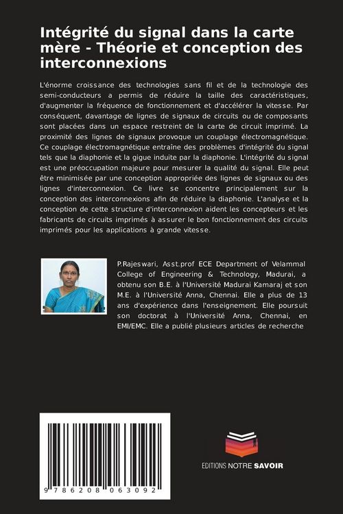Produktbild: Int&eacute;grit&eacute; du signal dans la carte m&egrave;re - Th&eacute;orie et conception des interconnexions