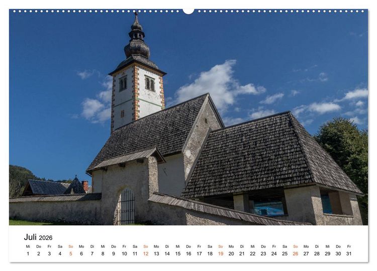 Produktbild: Oberkrain und Triglav-Nationalpark (Wandkalender 2026 DIN A2 quer), CALVENDO Monatskalender