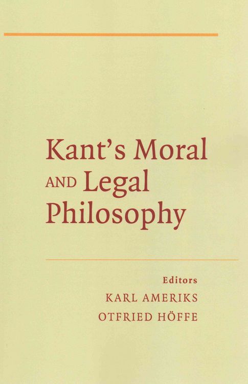 Produktbild: Kant's Moral and Legal Philosophy