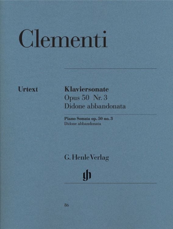 Produktbild: Muzio Clementi - Klaviersonate "Didone abbandonata", Scena tragica g-moll op. 50 Nr. 3