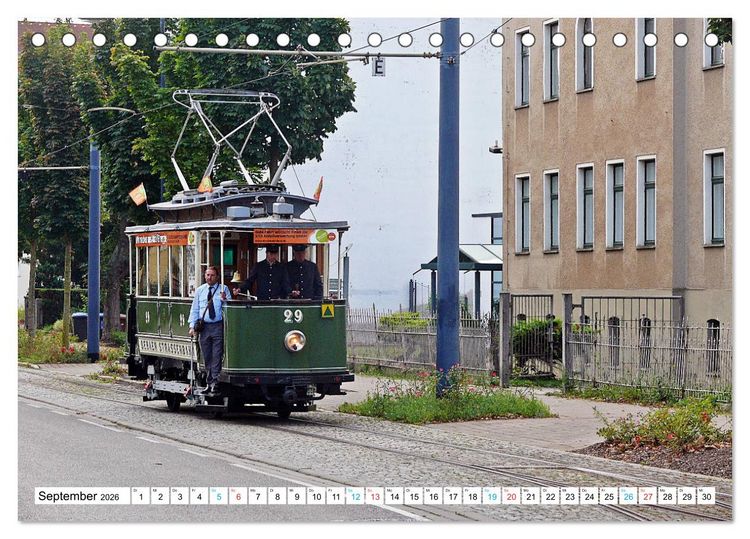 Produktbild: Tram historisch (Tischkalender 2026 DIN A5 quer), CALVENDO Monatskalender