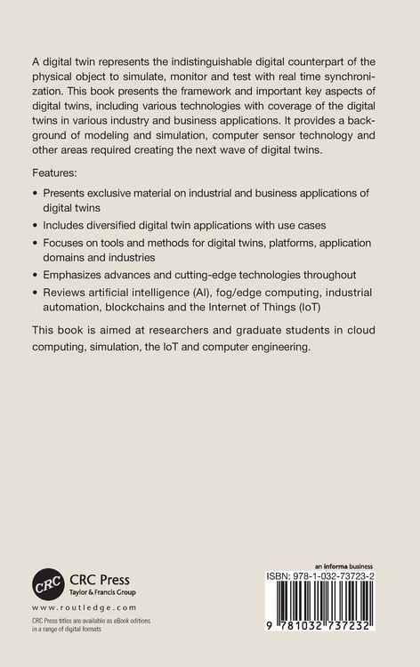 Produktbild: Handbook of Industrial and Business Applications with Digital Twins