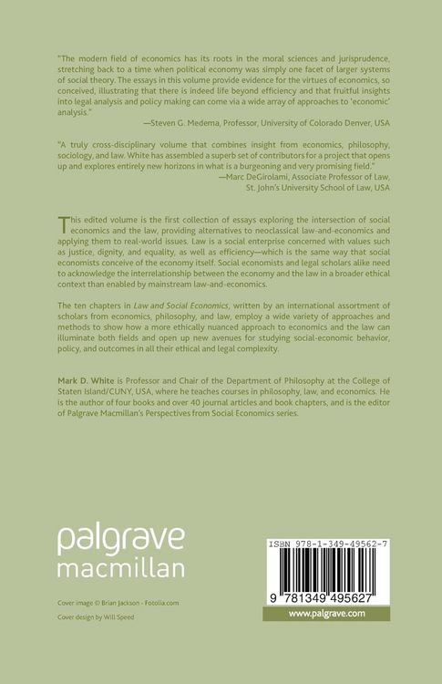 Produktbild: Law and Social Economics