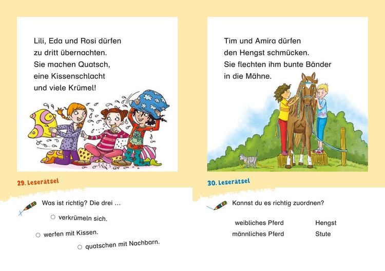 Produktbild: Duden Leseprofi &ndash; Witzige Leser&auml;tsel zum Schulstart &ndash; Pferde und Freundschaft, 1. Klasse