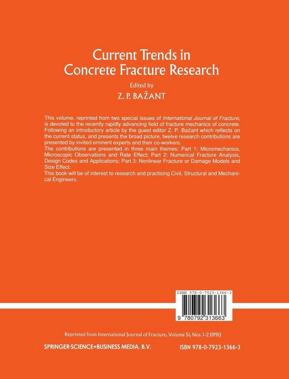 Produktbild: Current Trends in Concrete Fracture Research