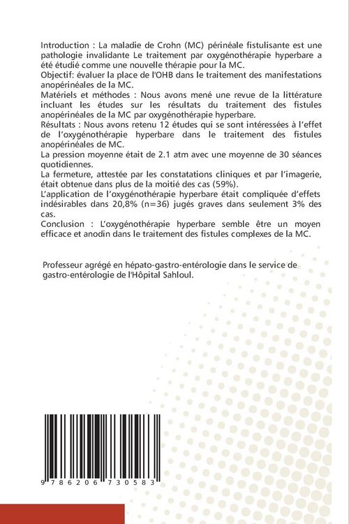 Produktbild: Oxyg&eacute;noth&eacute;rapie hyperbare et l&eacute;sions ano-p&eacute;rin&eacute;ales