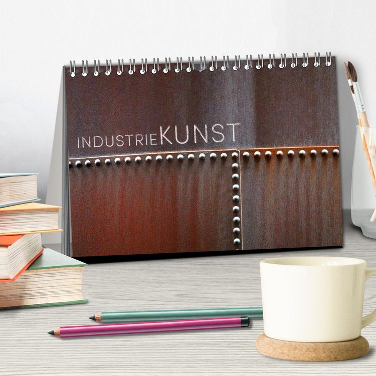 Produktbild: INDUSTRIEKUNST (Tischkalender 2026 DIN A5 quer), CALVENDO Monatskalender