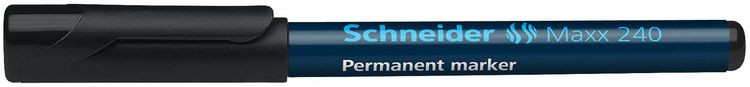 Produktbild: Schneider Permanent-Marker Maxx 240, schwarz, Rundspitze 1-2mm