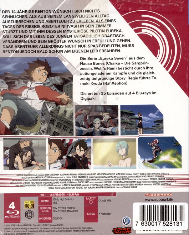 Produktbild: Eureka Seven - Gesamtausgabe - Bundle - Vol.1-2 [10 BRs]