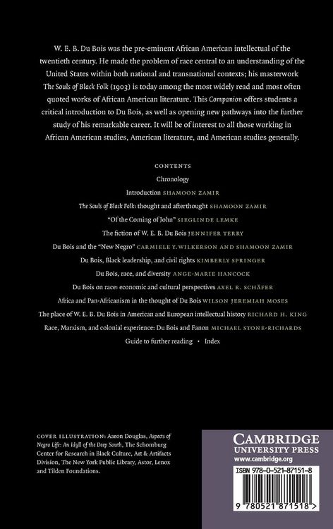 Produktbild: The Cambridge Companion to W. E. B. Du Bois
