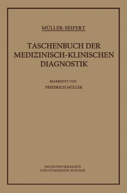 Produktbild: Taschenbuch der Medizinisch-Klinischen Diagnostik