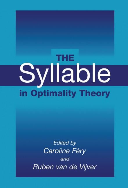 Produktbild: The Syllable in Optimality Theory
