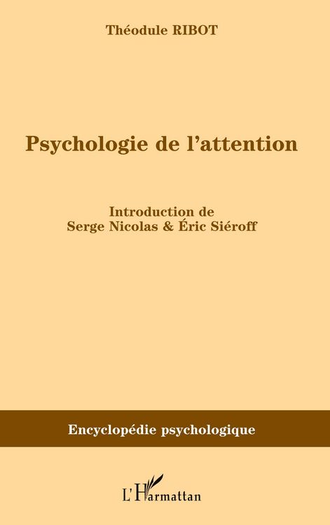 Produktbild: Psychologie de l'attention