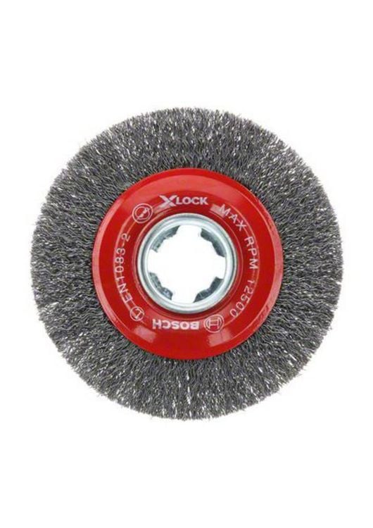 Produktbild: Bosch Accessories Scheibenb&uuml;rste Clean for Metal X-LOCK, gewellt, 115 mm, 0,3 mm 2608620732 1 St.