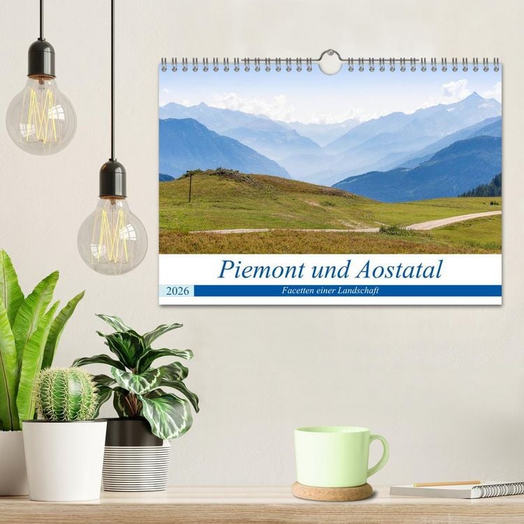 Produktbild: Piemont und Aostatal (Wandkalender 2026 DIN A4 quer), CALVENDO Monatskalender