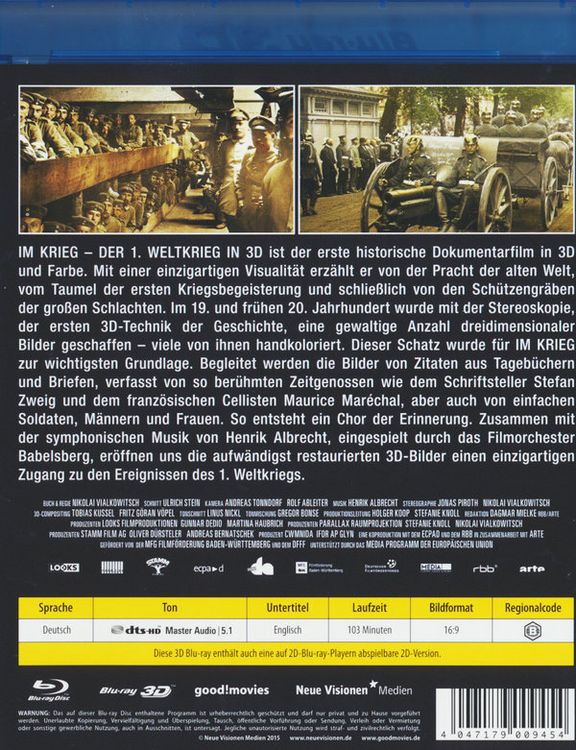 Produktbild: Im Krieg - Der 1. Weltkrieg in 3D (inkl. 2D-Version)