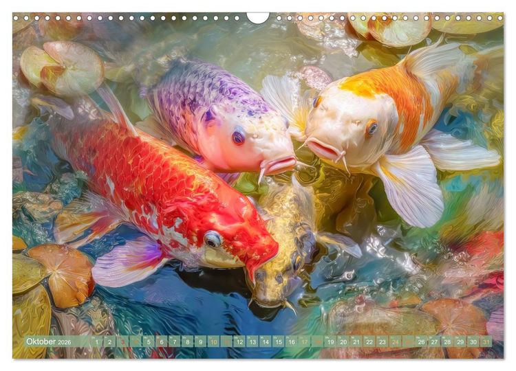 Produktbild: Kois - Ein Juwel unter Fischen (Wandkalender 2026 DIN A3 quer), CALVENDO Monatskalender