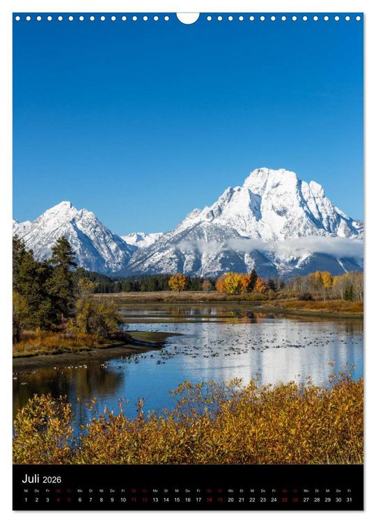 Produktbild: Teton Range - Der Grand Teton National Park (Wandkalender 2026 DIN A3 hoch), CALVENDO Monatskalender