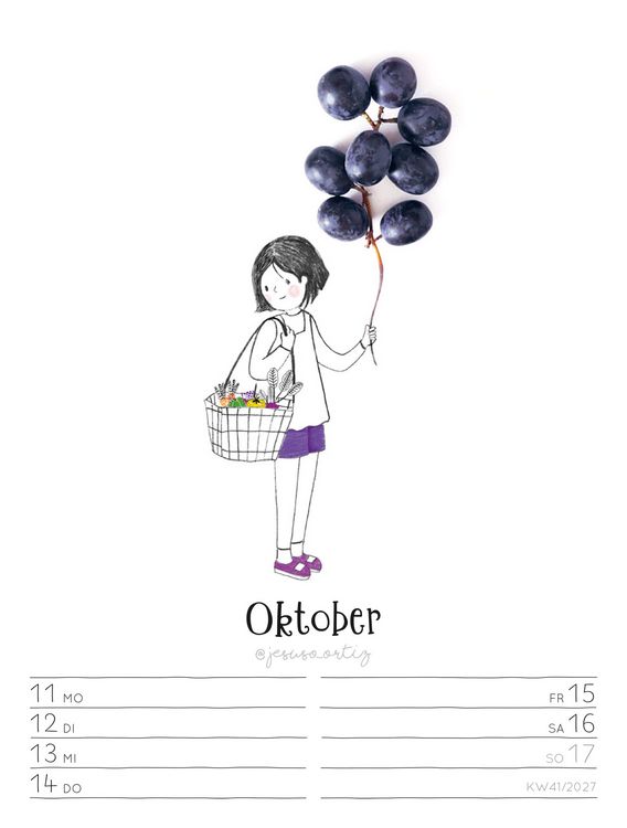 Produktbild: Little Dreams Wochenplaner Kalender 2027