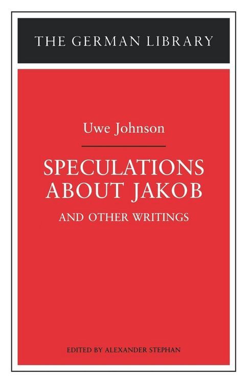 Produktbild: Speculations about Jakob