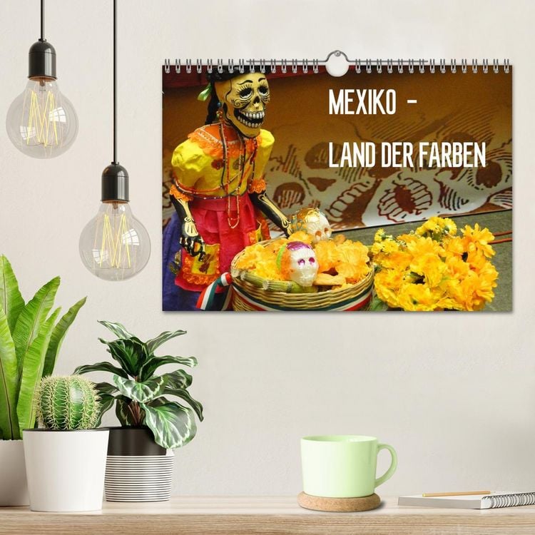Produktbild: Mexiko - Land der Farben (Wandkalender 2026 DIN A4 quer), CALVENDO Monatskalender