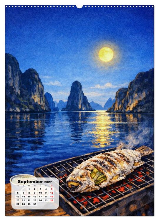 Produktbild: Thailand &ndash; Eine Schlemmerreise durchs Land des L&auml;chelns (hochwertiger Premium Wandkalender 2027 DIN A2 hoch), Kunstdruck in Hochglanz