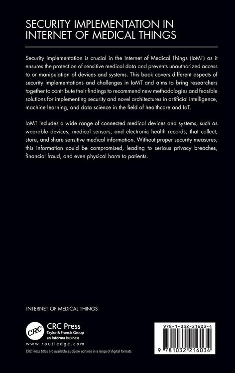 Produktbild: Security Implementation in Internet of Medical Things