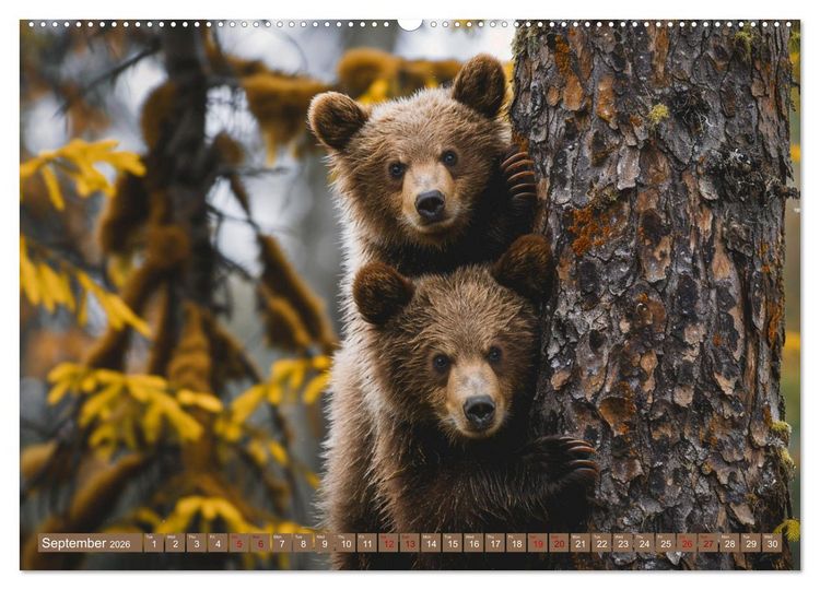 Produktbild: Bears Kingdom (High Quality Premium Wall Calendar 2026 DIN A2 landscape),CALVENDO 12 Month Wall Calendar