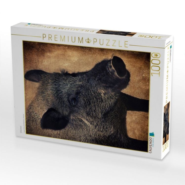 Produktbild: CALVENDO Puzzle Wildschwein | 1000 Teile Lege-Gr&ouml;&szlig;e 64x48cm Foto-Puzzle f&uuml;r gl&uuml;ckliche Stunden