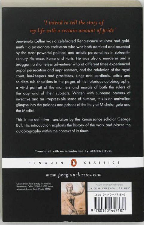 Produktbild: The Autobiography of Benvenuto Cellini