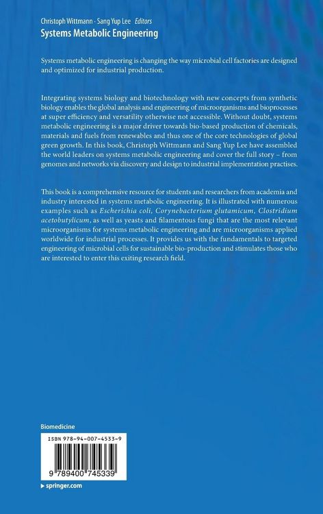 Produktbild: Systems Metabolic Engineering