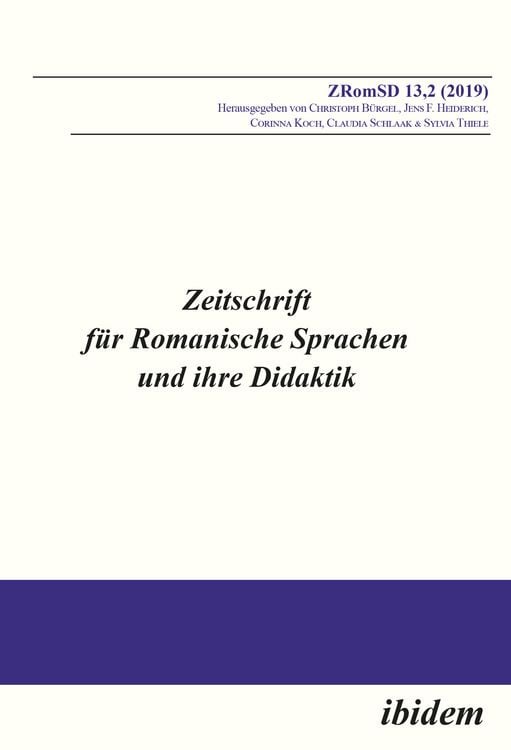 Produktbild: Zeitschrift f&uuml;r Romanische Sprachen und ihre Didaktik