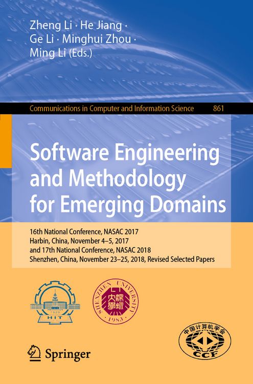 Produktbild: Software Engineering and Methodology for Emerging Domains