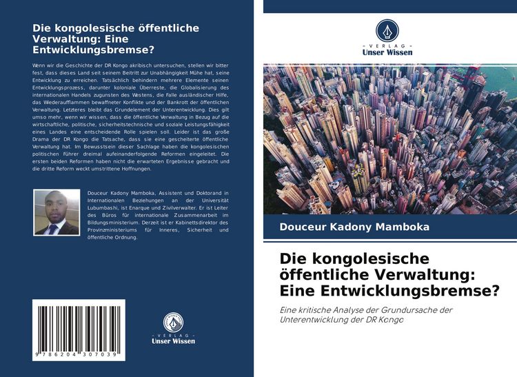 Produktbild: Die kongolesische &ouml;ffentliche Verwaltung: Eine Entwicklungsbremse?