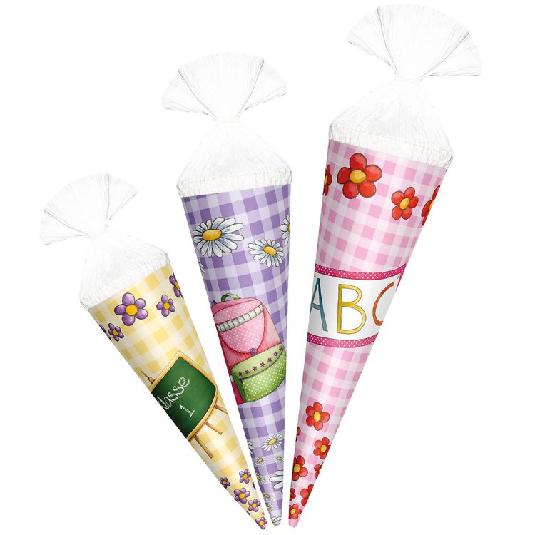 Produktbild: Geschenk-Schult&uuml;ten, 3er, M&auml;dchen