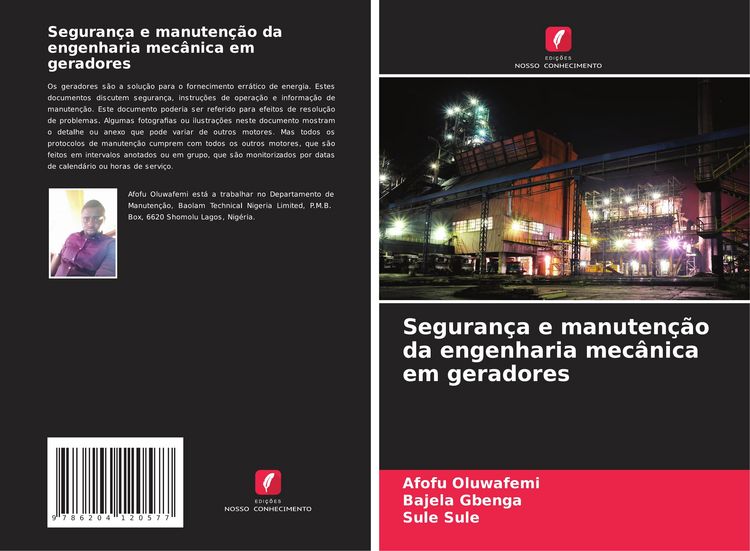 Produktbild: Seguran&ccedil;a e manuten&ccedil;&atilde;o da engenharia mec&acirc;nica em geradores