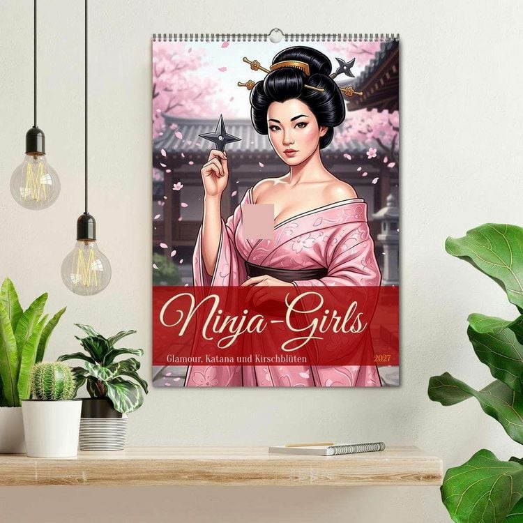 Produktbild: Ninja-Girls (Wandkalender 2027 DIN A2 hoch), CALVENDO Monatskalender