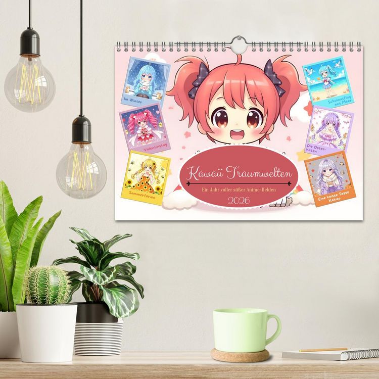 Produktbild: Kawaii Traumwelten (Wandkalender 2026 DIN A4 quer), CALVENDO Monatskalender