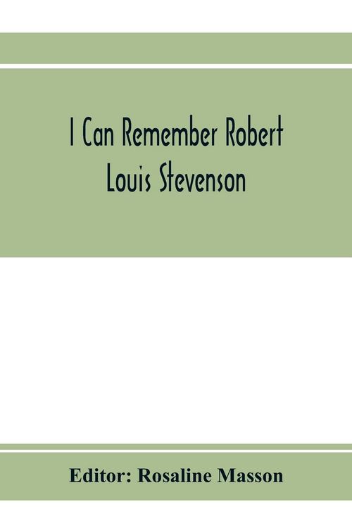 Produktbild: I can remember Robert Louis Stevenson