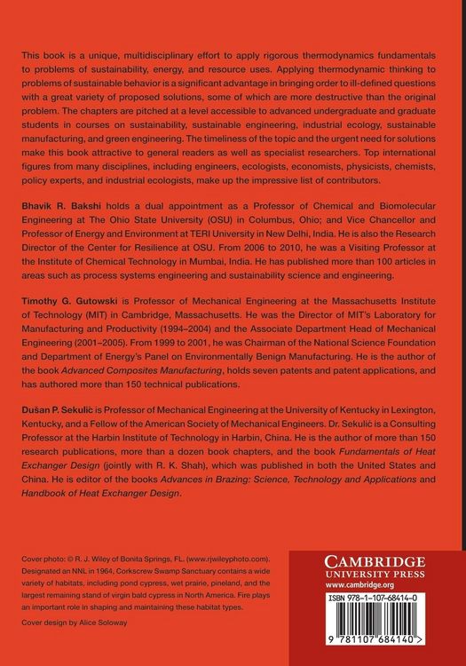 Produktbild: Thermodynamics and the Destruction of Resources