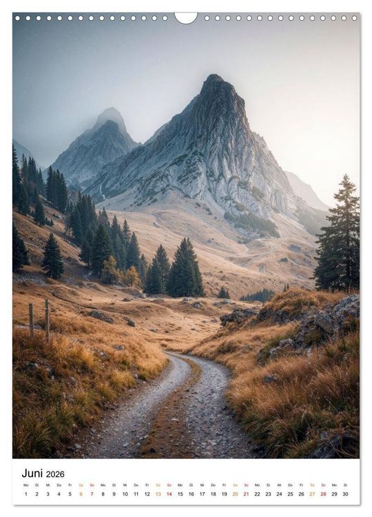 Produktbild: Bergwelten - Berge T&auml;ler Augenblicke (Wandkalender 2026 DIN A3 hoch), CALVENDO Monatskalender