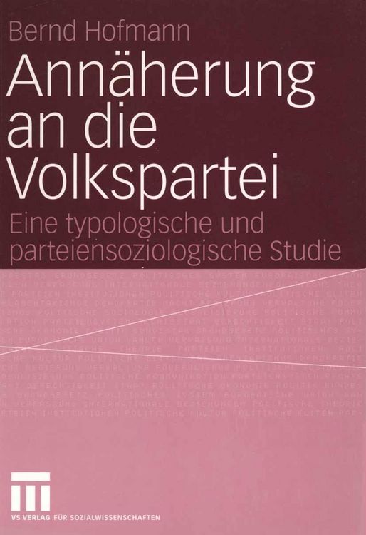 Produktbild: Ann&auml;herung an die Volkspartei