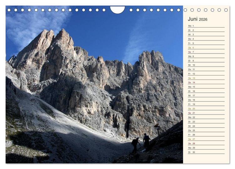 Produktbild: Weltnaturerbe DOLOMITEN (Wandkalender 2026 DIN A4 quer), CALVENDO Monatskalender