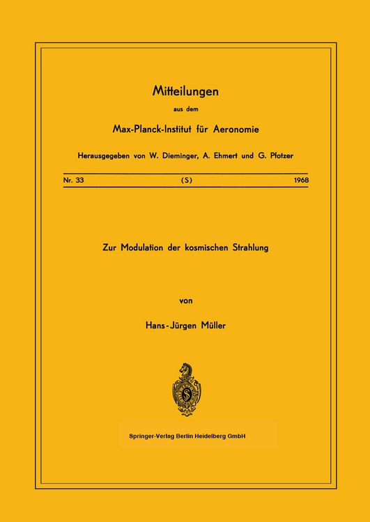 Produktbild: Zur Modulation der kosmischen Strahlung
