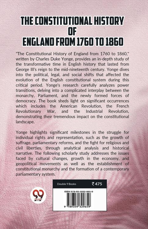 Produktbild: The Constitutional History of England from 1760 to 1860